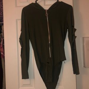 Dark green bodysuit